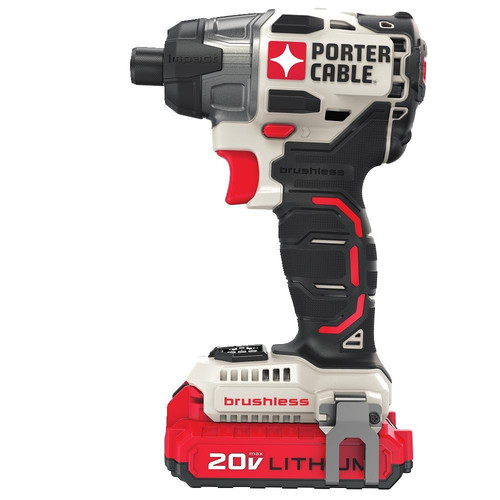 Factory Reconditioned Porter Cable Pcck647lbr 20v Max Lithium Ion Brushless 1 4 In Impact Driver Kit Cpo Outlets