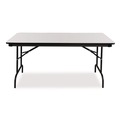 Office & Office Supplies | Iceberg 55217 60 in. x 30 in. x 29 in. OfficeWorks Commercial Wood-Laminate Rectangular Folding Table - Gray/Charcoal image number 4