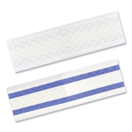 Mops | Unger DMWS2 Excella 18.5 in. x 5 in. Single-Use Spunlace Mop Pad - White image number 0