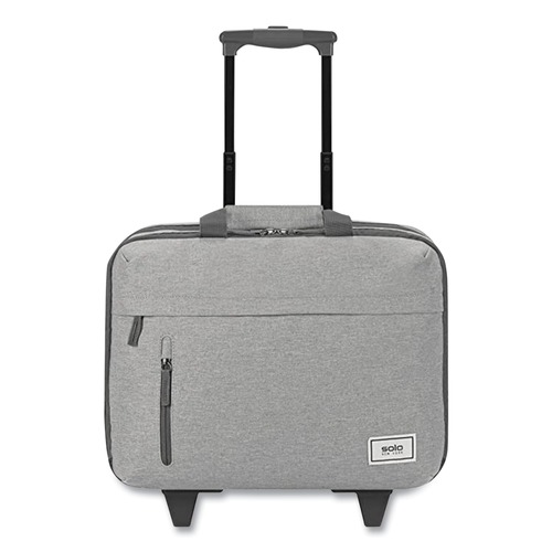Office & Office Supplies | SOLO UBN91510 Re:Start 16 in. x 6 in. x 14 in. 15.6 in. Underseat Rolling Case - Light Gray image number 0