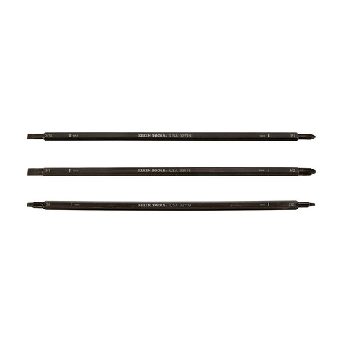 Screwdrivers | Klein Tools 32715 3-Piece Adjustable-Length Replacement Blade Set image number 0
