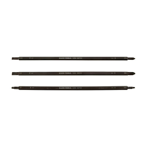 Screwdrivers | Klein Tools 32715 3-Pack Adjustable-Length Replacement Blade Set image number 0