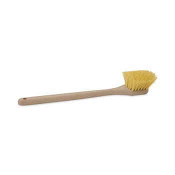 Boardwalk 20 in. Long Polypropylene Fill Handle Utility Brush - Tan
