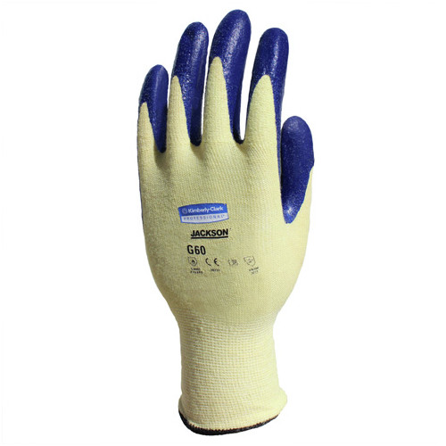 Disposable Gloves | KleenGuard 98233 KleenGuard G60 Cut-Resistant Nitrile Coated Gloves - X-Large, Yellow/Blue (12 Pairs/Pack) image number 0