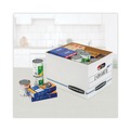 Office Jansan | Bankers Box 57036-04 STOR/FILE 12.5 in. x 16.25 in. x 10.5 in. Letter/Legal Files Storage Box - White (6/Pack) image number 4