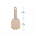 New Year New Savings! Save $25 off $150 | Boardwalk BWK4308 5.5 in. Brush 3 in. Tan Plastic Handle Cream Polypropylene Bristles Utility Brush image number 2