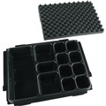 Storage Systems | Makita P-83674 MAKPAC 12 Compartments Interlocking Case Universal Insert Tray with Foam Lid image number 0