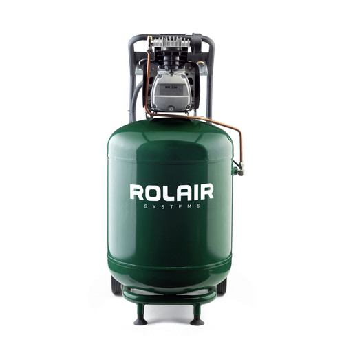 Portable Air Compressors | Rolair FC250090L 115V 2 HP 24 Gal Oil-Lubricated Wheeled Upright Shop Compressor - 5.1 CFM @ 90 PSI image number 0