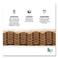 Storage Accessories | Elementree 01913 12 in. x 250 ft. Perforated Every 12 in. Bubble Paper - Kraft (250/Carton) image number 4