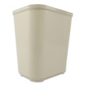 Trash & Waste Bins | Rubbermaid Commercial FG254300BEIG 7 gal. Fiberglass Wastebasket - Beige image number 2