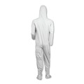 Bib Overalls | Ansell KCC 44336 A40 Elastic-Cuff Ankle Hood and Boot Coveralls - 3X-Large White (25/Carton) image number 2
