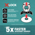 Makita E-12647 3-Piece X-LOCK 4-1/2 in. Diamond Blade Variety Pack for Masonry Cutting image number 7