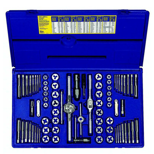 Bits and Bit Sets | Irwin Hanson 26376 76-Piece Machine Screw SAE/Metric Tap and Hex Die Set image number 0