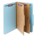 Office Jansan | Smead 19081 Pressboard Six-Section Top Tab Classification Folders - Legal, Blue (10/Box) image number 0