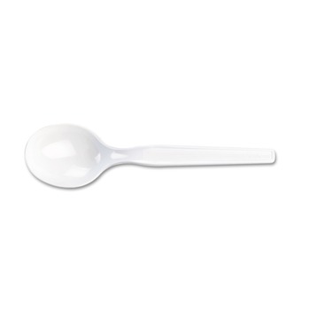 Dixie SM207 Heavy Mediumweight Plastic Cutlery Soup Spoon (1000/Carton)