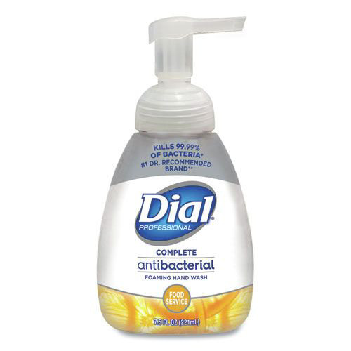 Hand Soaps | Dial DIA 06001 Antibacterial Foaming Hand Wash, Light Citrus, 7.5 Oz Pump, 8/carton image number 0