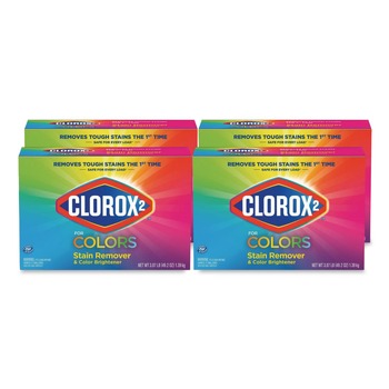 Clorox 2 49.2 oz. Stain Remover and Color Brightener Powder - Original (4/Carton)