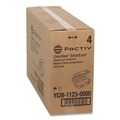 Food Trays, Containers, and Lids | Pactiv Corp. YCI811230000 Clearview 3-Compartment 5 oz. / 14 oz. Hinged Lid Food Containers - Clear (200/Carton) image number 1