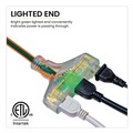 Office Electronics & Batteries | GoGreen Power GG-15200 100 ft. 15 Amps 12 AWG 3-Outlet Heavy Duty Extension Cord - Orange image number 2