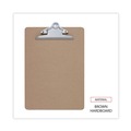  | Universal UNV40304VP 1.25 in. Clip Capacity 8.5 in. x 11 in. Hardboard Clipboard - Brown (3/Pack) image number 4