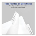 Mothers Day Sale! Save an Extra 10% off your order | Avery 82188 11 in. x 8.5 in. 26-Tab Allstate Style Preprinted Z Legal Exhibit Side Tab Index Dividers - White (25/Pack) image number 2