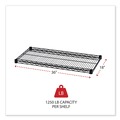 Office Jansan | Alera ALESW583618BL Industrial Wire Shelving 36 in. x 18 in. Extra Wire Shelves - Black (2/Carton) image number 5