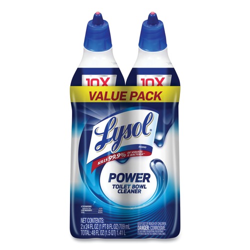 Cleaning & Janitorial Supplies | LYSOL Brand 19200-98016 24 oz. Disinfectant Toilet Bowl Cleaner - Atlantic Fresh (2/Pack) image number 0