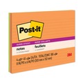 Office Jansan | Post-it Notes Super Sticky 6845-SSPL 8 in. x 6 in. Note Ruled Meeting Notes - Energy Boost Collection (45-Sheets/Pad, 4-Pads/Pack) image number 0