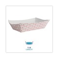 Food Trays, Containers, and Lids | Boardwalk BWK30LAG500 5 lbs. Capacity Paper Food Baskets - Red/White (500/Carton) image number 6