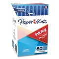 Pens | Paper Mate 2014534 Medium 1 mm InkJoy 50ST Stick Ballpoint Pen - Blue Ink/Clear Barrel (60/Pack) image number 0