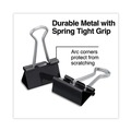 Office Jansan | Universal UNV11124 Binder Clips with Storage Tub - Medium, Black/Silver (24/Pack) image number 3
