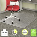 Office Chair Mats | Deflecto CM11112 EconoMat 36 in. x 48 in. Occasional Use Lipped Chair Mat for Low Pile Carpet - Clear image number 9
