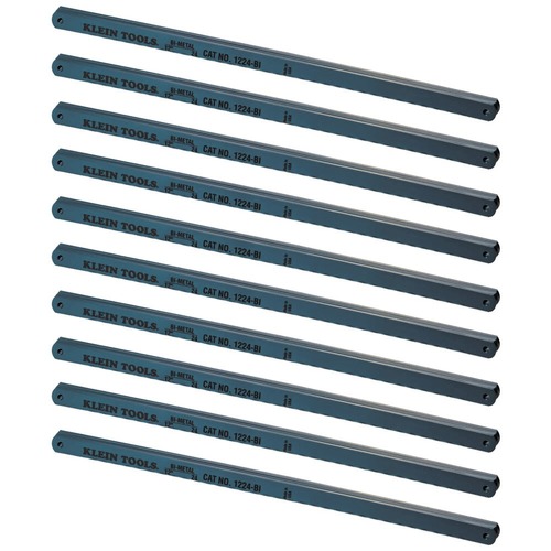 Blades | Klein Tools 1224BI 12 in. 24 TPI Bi-Metal Blades (100/Pack) image number 0