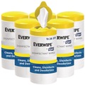 Office & Office Supplies | Tork 192820 1-Ply 7 in. x 7 in. Disinfectant Wipe Canisters - Lemon, White (6/Carton) image number 0