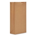 Food Service | Ross & Wallace Paper Products 130325SP 8.25 in. x 5.38 in. x 18 in. #25 Heavy-Duty Grocery Paper Bags - Kraft (500/Bundle) image number 0