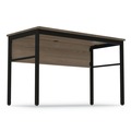 Office Desks & Workstations | Linea Italia LITUR600NW Urban Series 47.25 in. x 23.75 in. x 29.5 in. Desk Workstation - Natural Walnut image number 3