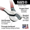 Cable and Wire Cutters | Klein Tools 63050 Heavy-Duty Cable Cutter for Aluminum, Copper, and Communications Cable image number 3