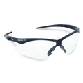 Eye Protection | Ansell 28618 plus1.0 Diopter Strength V60 Nemesis Rx Reader Safety Glasses - Black Frame, Clear Lens image number 1