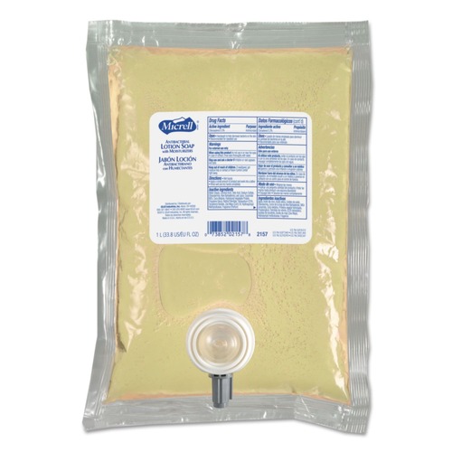 Hand Soaps | MICRELL 2157-08 1000 ml Antibacterial Lotion Soap Refill for NXT Dispenser - Balsam Scent image number 0