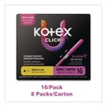 Cleaning & Janitorial Supplies | Kimberly-Clark 53445 U by Kotex Regular Click Compact Tampons (8 Packs/Carton) image number 6