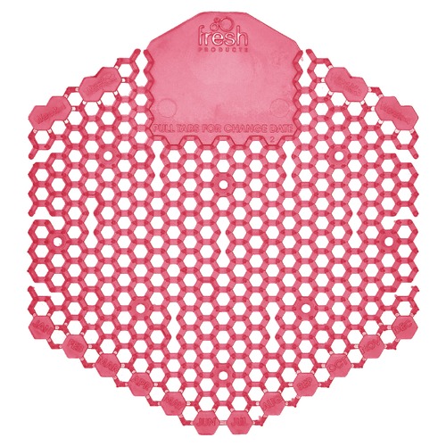 Office Jansan | Fresh Products 3WDS-F-010I060M-01 Wave 3D Urinal Deodorizer Screen - Spiced Apple Scent, Red (10/Box) image number 0