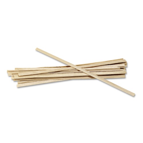 Food Service | AmerCareRoyal R810 5.5 in. Wood Coffee Stirrers (10000/Carton) image number 0