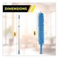 Dusters | Gritt Commercial GRI1756F3PK 6 ft Telescopic Pole Flexible Wand Duster with Microfiber and Chenille Sleeve (3/Kit) image number 5
