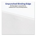 Office Jansan | Avery 01705 11 x 8.5 Allstate Style Preprinted Legal Exhibit Side 101 to 125 Tab Index Dividers - White (25-Pieces/Set) image number 8