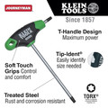 Hand Tool Sets | Klein Tools JTH67T 7-Piece TORX 6 in. Blade T-Handle Hex Key Set with Stand image number 1