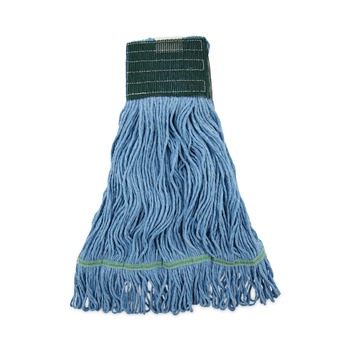 Boardwalk BWK402BL Cotton/Rayon Fiber Premium Standard Mop Head - Medium, Blue (12/Carton)