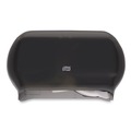 New Year New Savings! Save $25 off $150 | Tork 59TR 12.75 x 5.57 x 8.25 Twin Standard Roll Bath Tissue Dispenser - Smoke (1/Carton) image number 0