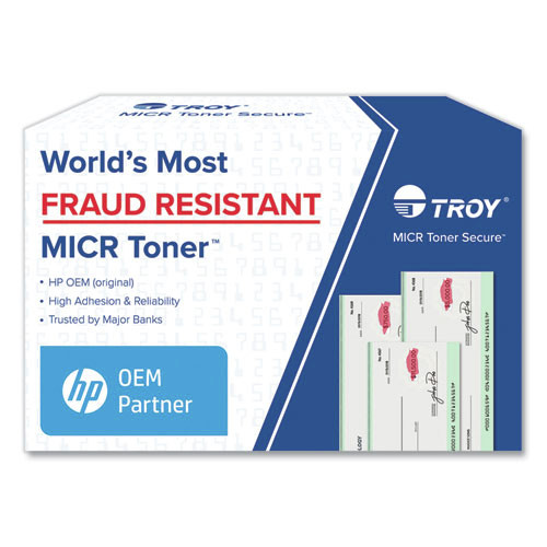 TROY 02-81550-500 Fraud Resistant, Alternative for HP CF280A, 80A MICR Toner - Black image number 0