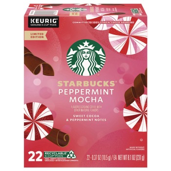 Starbucks Coffee K-Cups - Peppermint Mocha (4/Carton)