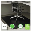Office Jansan | Deflecto CM21242BLK Economat 45 in. x 53 in. All Day Use Chair Mat For Hard Floors - Black image number 6